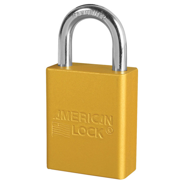 America Lock A1105KA Yellow Padlock Image